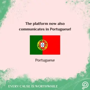 ?The platform now communicates in Portuguese as well!